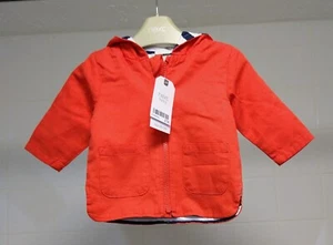 NEXT Baby - Burnt Orange Zipped Hoodie, Age 3-6 Months **Brand New** - Picture 1 of 12