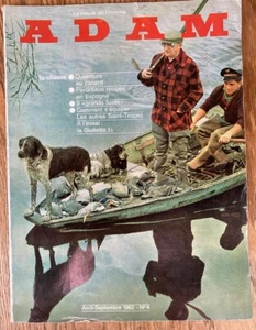Adam magazine. Aug 62. Hunting. Saint-Tropez. Sterling Moss. Guns. Mens Fashion. - Picture 1 of 17