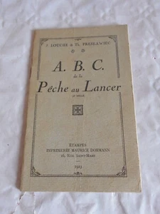 Vintage Fishing book A.B.C de la Peche au Lancer 1923 Louche & preskawiec - Picture 1 of 6
