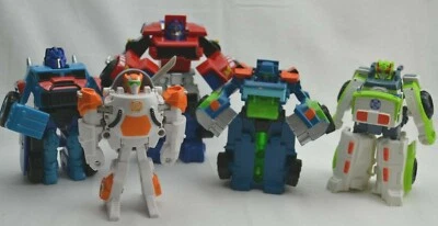Playskool Transformers Rescue Bots Lot- Optimus Prime, Hoist, Blades, Medix, + 1 - Image 1 of 4