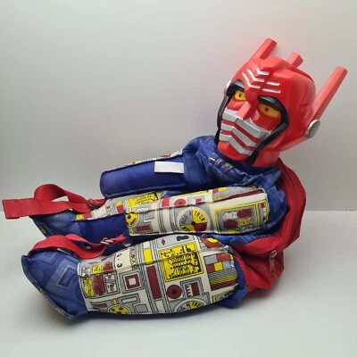 Vintage Hug A Tron Figure Transformers Voltron Backpack Rucksack 1986 80s Rare - Image 1 of 4