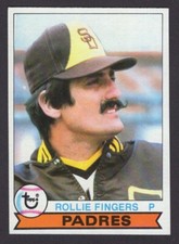 1979 Topps Baseball Card #390 Rollie Fingers HOF San Diego Padres NRMT *cc