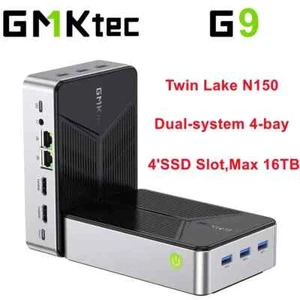 GMKtec G9 NAS MINI PC Twin Lake N150 Windows 11 Pro DDR5 12GB on Board 64GB - Photo 1/18