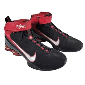 Nike Shox Flight 9 Basketball Shoes Sneakers Mens Size 10.5 Black Red 315007-011 - Picture 1 of 13