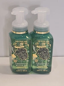 *NEW* 2-PACK BATH & BODY WORKS RASPBERRY GREEN TEA GENTLE FOAMING HAND SOAP - Picture 1 of 5