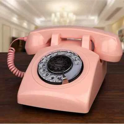 Corded Telephone, Rotary Dial Home Office Phones, Antique Vintage Telephone - Image 1 of 4