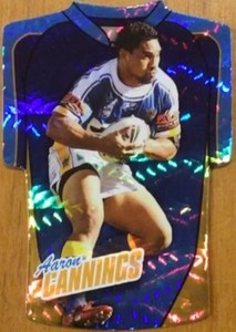 2010 NRL SELECT CHAMPIONS TITANS AARON CANNINGS JERSEY DIE CUT JDC55 CARD