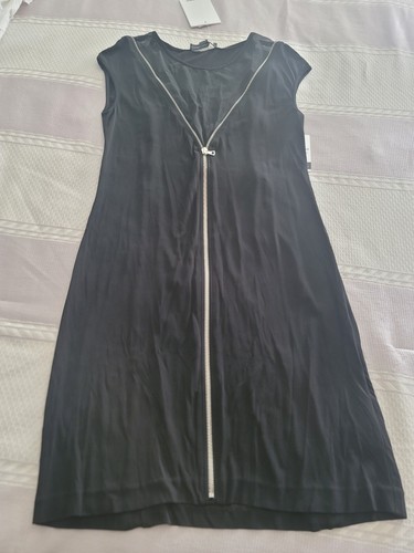 Guaina con cerniera nera Alexander Wang taglia 10 nuova di zecca