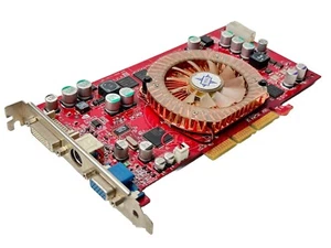 Grafikkarte • MSI GeForce FX 5900XT-VTD 128MB AGP 4X - 256-Bit TV-OUT DVI - Afbeelding 1 van 2