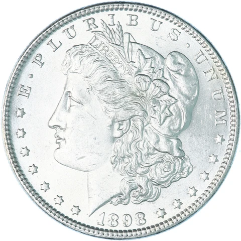 1898 (P) Morgan Silver Dollar BU US Mint Coin See Pics A662 Cover
