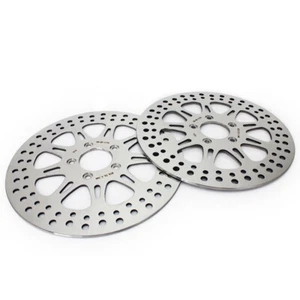 11.8" Front 2 Brake Rotors for Harley Touring Road King Electra Glide FLHX FLTRX - Picture 1 of 8
