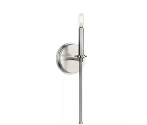 Progress Lighting Elara 5.75" 1-Light Brushed Nickel New Traditional Wall Sconce - Picture 1 of 8