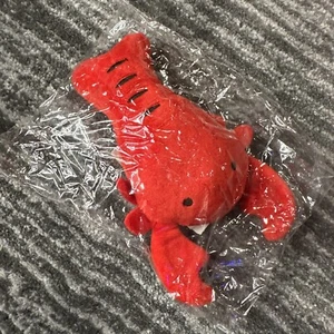 Mini Lobster Plush Stuffed Animal Red Claws Cute Soft Crab Ocean Animal Fun Toy - Picture 1 of 7