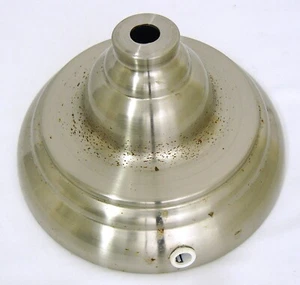 Chrome Bottom Base Lamp 2 Parts - Metal 4" Tall x 6 1/2" Wide Bottom And Weight - Picture 1 of 15