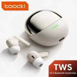 Toocki TWS Bluetooth 5.3 Słuchawki douszne Lekkie zestawy słuchawkowe 13mm Dyna - Zdjęcie 1 z 19