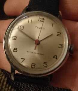 Vintage Timex Manual 1970s Classic Made In Britain Mens Watch