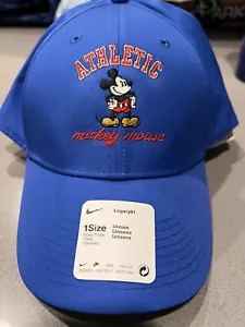 Disney Parks Nike Mickey Mouse Athletic Blue Adjustable Cap Hat Size Adult - Picture 1 of 12