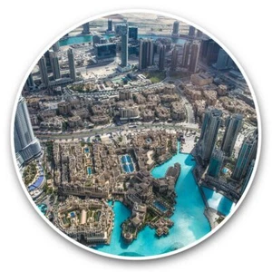 2 x Vinyl Stickers 20cm - Burj Khalifa Cityscape Dubai #44488 - Bild 1 von 8