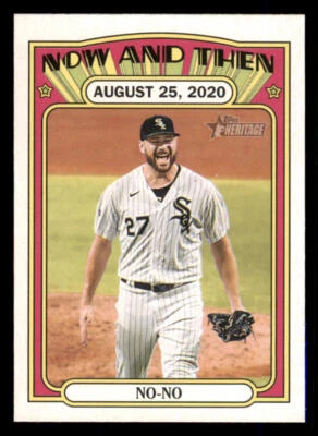 2021 Topps Heritage High Number Now and Then #NT3 Lucas Giolito - Image 1 of 2