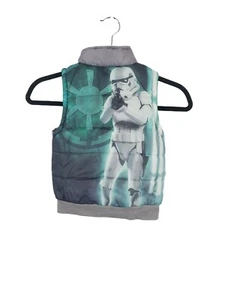 Chaleco para niños de Star Wars niños pequeños con chaleco frontal sin mangas gris Storm Trooper - Imagen 1 de 5