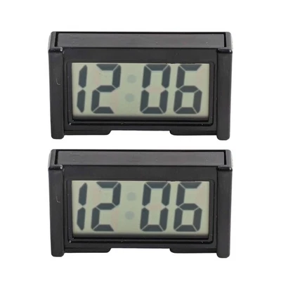 Mini Digital Clock Twin Pack for Car Dashboard with For Air Vent Mount - Image 1 of 4