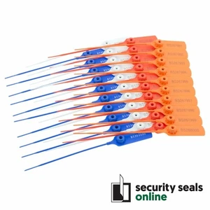 145mm Pull Tight Tamper Evident Security Seal Tag – Numbered Plastic Lock - Bild 1 von 11
