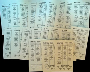 Strat-o-Matic Cards Detroit Tigers 1969 Complete Set of 20 - Picture 1 of 1