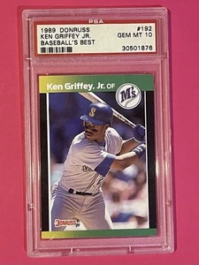 1989 Donruss Baseball's Best Ken Griffey Jr #192 Rookie PSA 10! - Bild 1 von 4