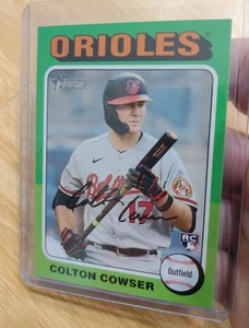 2024 Topps Heritage Colton Cowser RC #388 Baltimore Orioles Rookie - Foto 1 di 2