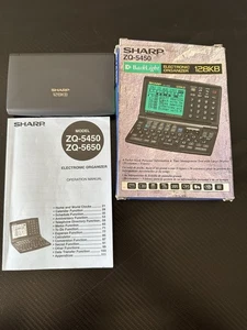 Sharp Electronic Personal Organizer ZQ-5450 Originalverpackt/Handbuch - Bild 1 von 8