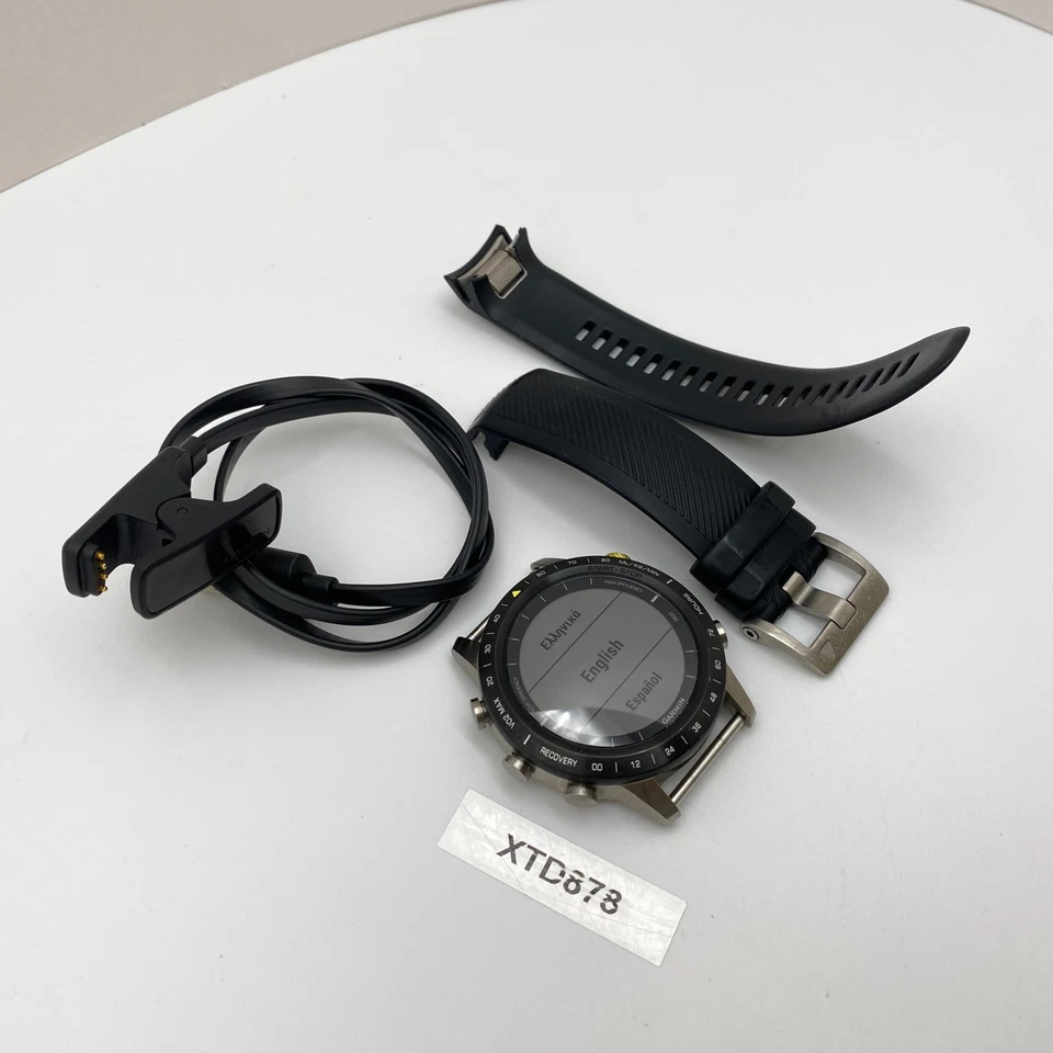 Garmin MARQ Athlete - 46mm - Gold Titanium - Luxury GPS Smartwatch - Good Cond. - Image 1 of 4