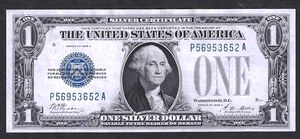 1928-A $1 SILVER CERTIFICATE ~ FUNNY BACK TYPE ~ GEM CRISP UNCIRCULATED NOTE - Picture 1 of 2
