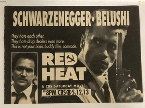 Red Heat Arnold Schwarzenegger Movie Vintage Print Ad James Belushi TPA10 - Picture 1 of 2