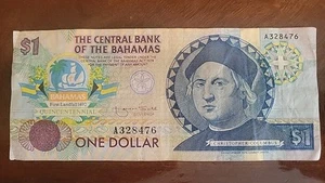 BAHAMAS $1 Dollar 1992, P-50 1492-1992 500th Anniversary Commemorative, - Picture 1 of 4