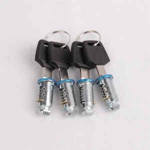 Set Of 2/4 Roof Bars Rack Box Barrel Security Locks With Keys For Cycle Carriers - Picture 1 of 10