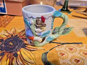 Vintage J.S.N.Y. Porzellan Bube und die Bohnenstange Becher Märchenkind Tasse - Bild 1 von 3