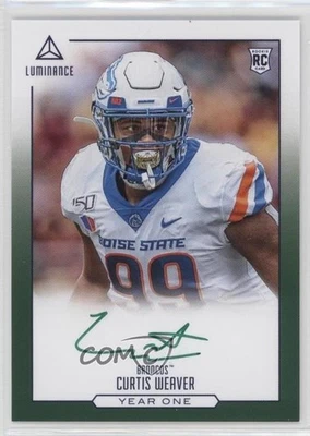 2020 Panini Luminance Year One Signatures Green Curtis Weaver Rookie Auto RC - Image 1 of 2