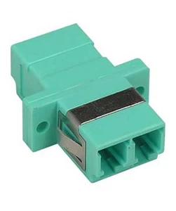 2x LC-LC Multimode Duplex Optical Fiber Optic Cable Coupler Coupling Adapter - Picture 1 of 1
