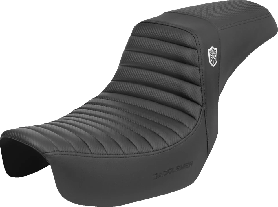 Saddlemen SDC Pro Series Tuck n Roll Carbon Gel Seat fits 2006-2017 Harley Dyna - Image 1 of 1