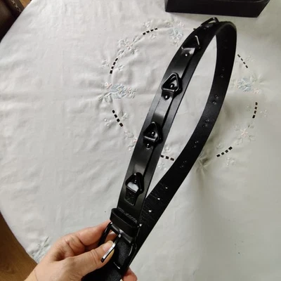 Cinturón de cuero genuino NEGRO Rebecca Minkoff Foto 1 de 4