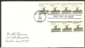 US SC #1898 Transportation Issue/Handcar 1880s FDC. PNC 2 ,Uncacheted. - Picture 1 of 1
