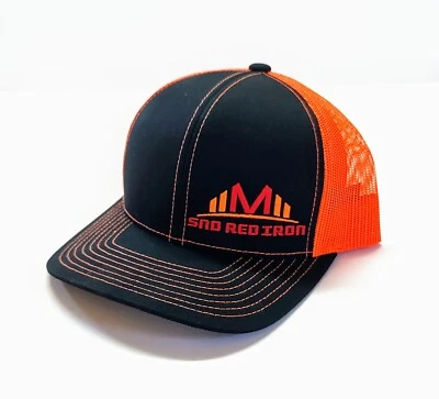 Gorra SND RED IRON Snapback Alta Visibilidad Naranja Malla Camionero Sombrero Edificio Montajes Foto 1 de 4
