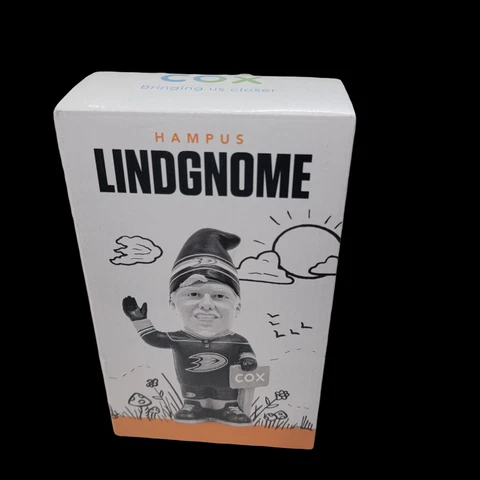 NHL Anaheim Ducks LINDGNOME Hampus Lindholm Gnome 7" Tall Hockey - New Cover