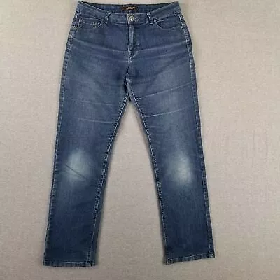 Vintage The Limited Jeans Tamanho 12 Desbotado Quebrado Macio Confortável Retrô Anos 2000 - Imagem 1 de 4