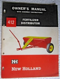 ORIGINAL 1964 NEW HOLLAND No. 412 FERTILIZER DISTRIBUTOR OWNER'S MANUAL - Picture 1 of 1