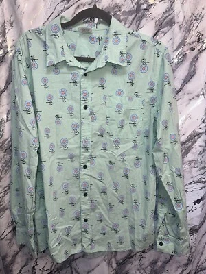 Vintage Peanuts Full Graphic “Snoopy” Full Graphic Button Up Art To Wear, Gamer - Image 1 of 4