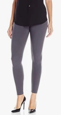 Leggings Yummie moldeadores de barriga imitación cuero gris asfalto talla grande Foto 1 de 4