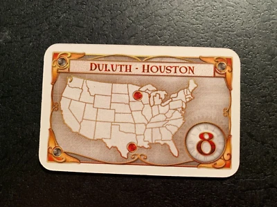 Ticket To Ride  DESTINATION TICKET   Duluth -  Houston  2009 DAYS OF WONDER - Image 1 of 3