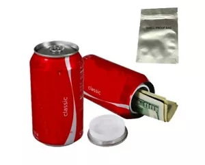 Hidden Fake Coke Can Soft Drink Cola Aluminium Container Money Pills Stash Cash - Picture 1 of 7