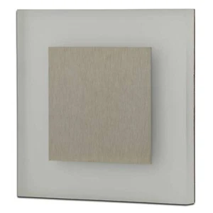 LED Treppenbeleuchtung eckig 230V 1,3W Treppen-Licht Stufen-Leuchte Wandlampe - Bild 1 von 9